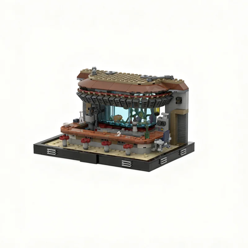 

691pcs MOC Pyloon Saloon Survivor Diorama Star Battle Model Building Blocks Construction Toy Christmas Gifts DIY Creative Idea