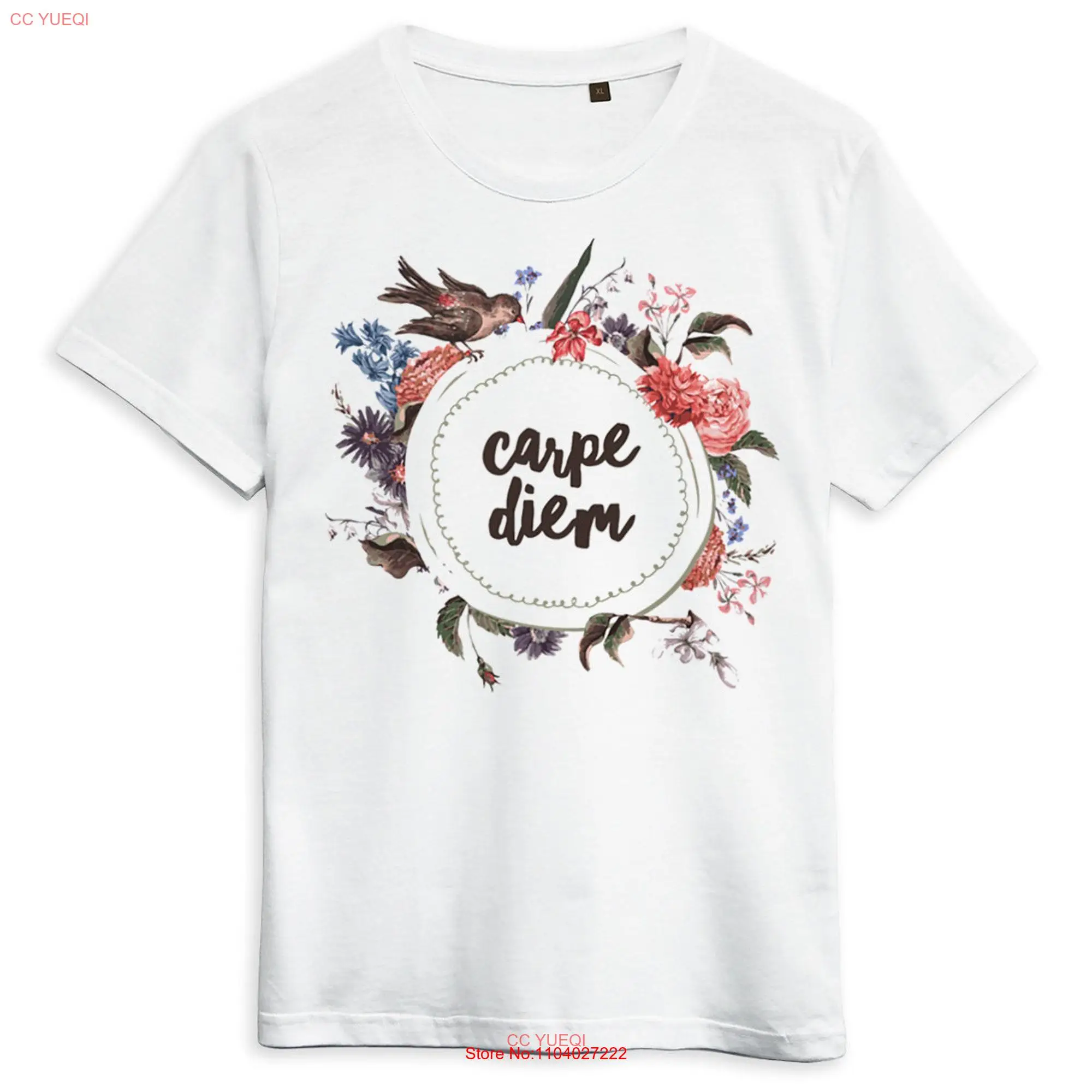 Carpe Diem T Shirt  Sizes DSN 544106 long or short sleeves