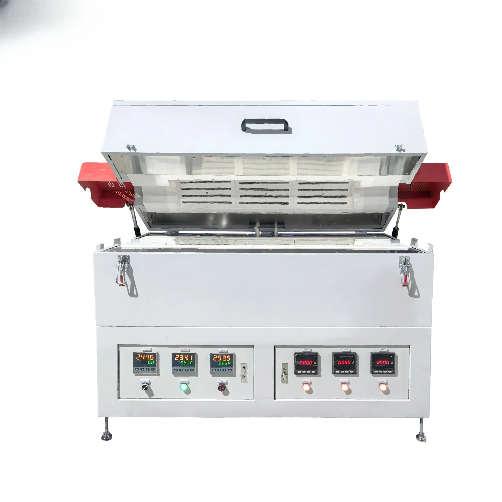 Open tubular electric furnace, vacuum atmosphere multi-temperature zone tubular sintering furnace, tubular high temperature