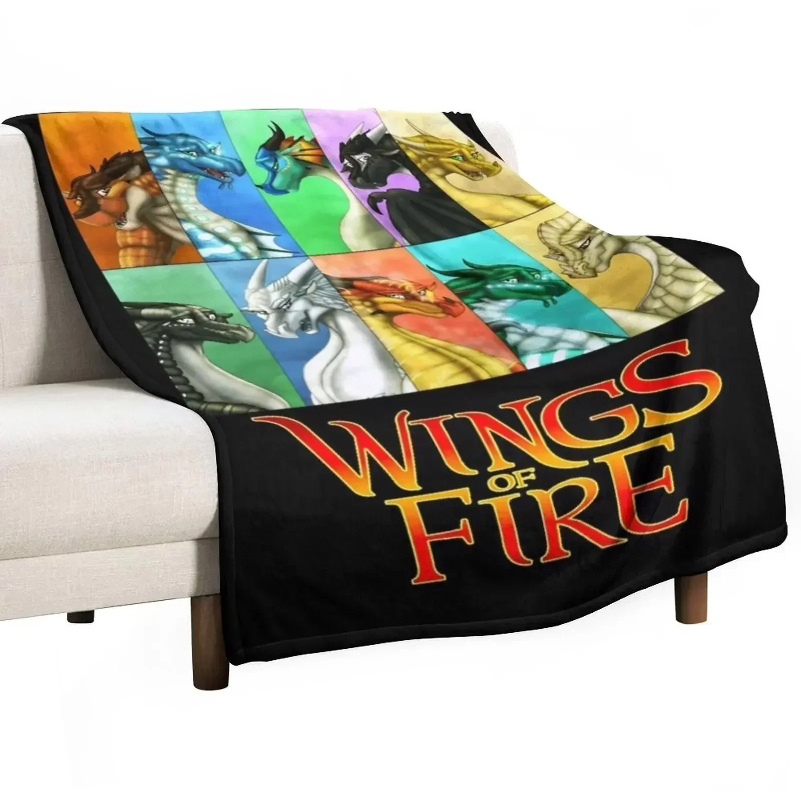 Wings Of Fire - All Together Throw Blanket Soft Plush Plaid Sofas Personalized Gift Plush Bed for babies Blankets