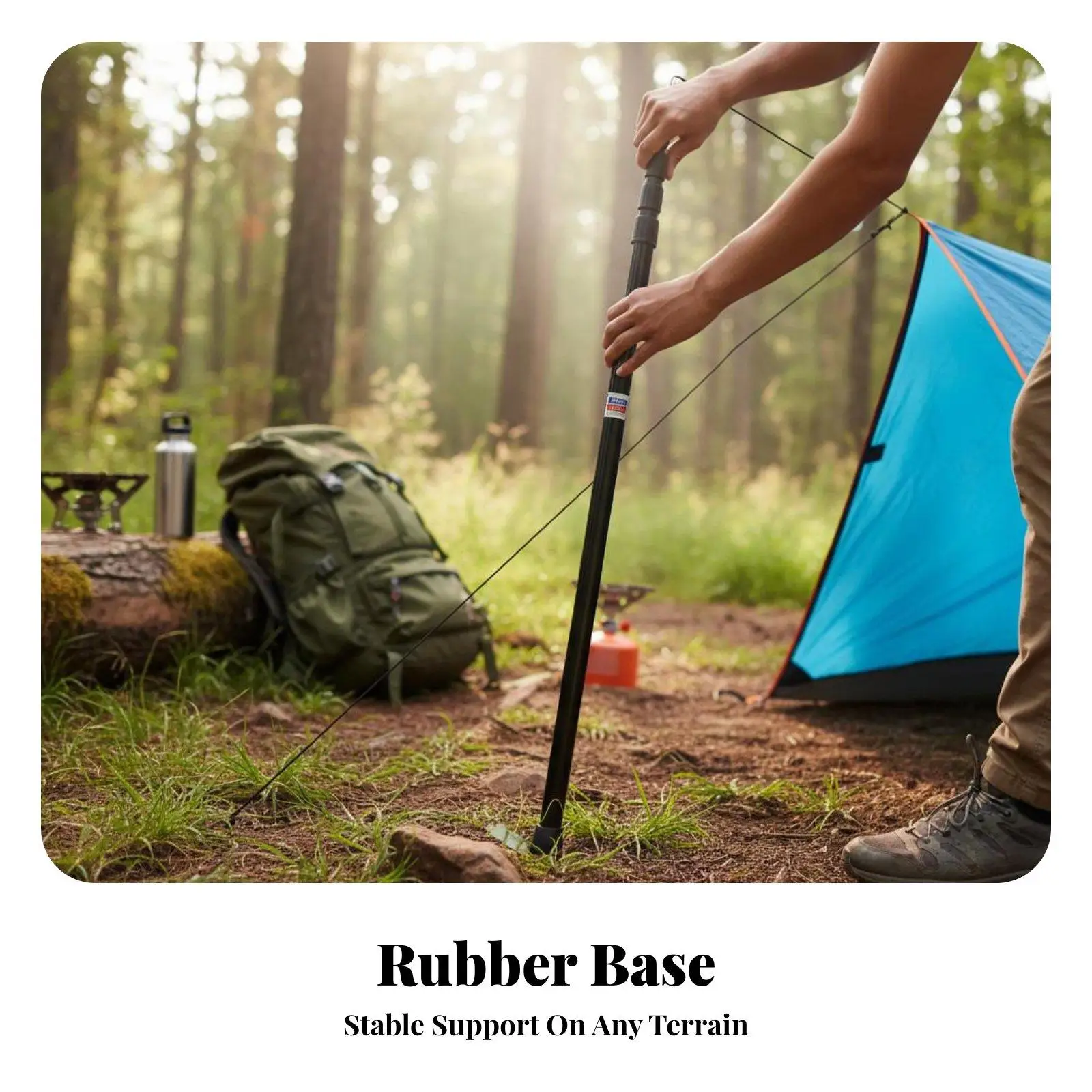 Versatile Telescopic Tent Pole for Camping Shade Canopy Awning Support Twist Lock Mechanism Lightweight