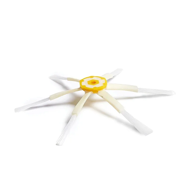 Cepillo lateral de 6 brazos para aspiradora IRobot Roomba, accesorios de repuesto de limpieza del hogar, Serie 500, 600, 700, 1 unidad