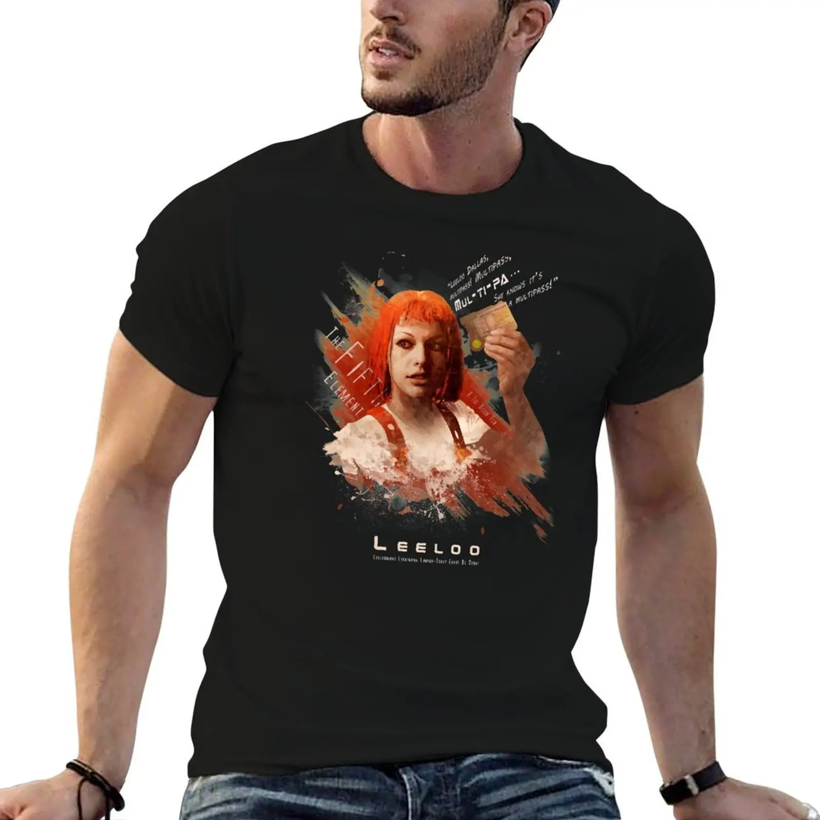 

Leeloo Dallas, Multipass! T-Shirt man t shirts high quality luxury brand t shirt for man printed t shirts for man T-Shirt