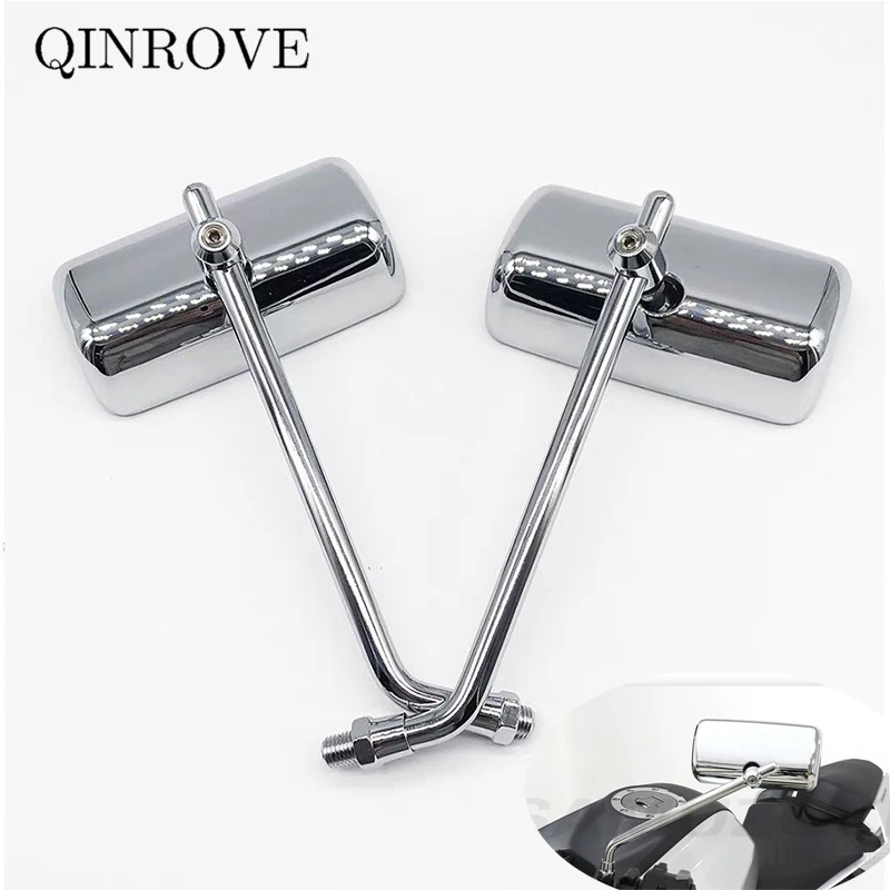 8 10mm Motorcycle Rear Mirrors Aluminum Alloy Retro Scooter Mirror Universal For CFMOTO 650GT 250NK 450NK Yamaha FZ1 MT 07 03 09