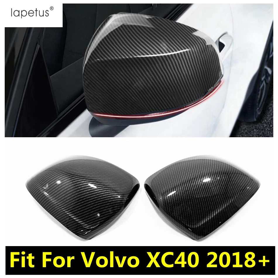 

Car Door Rearview Mirror Cap Shell Decoration Cover Trim For VOLVO XC40 2018 - 2024 Chrome / Carbon Fiber Accessories Exterior