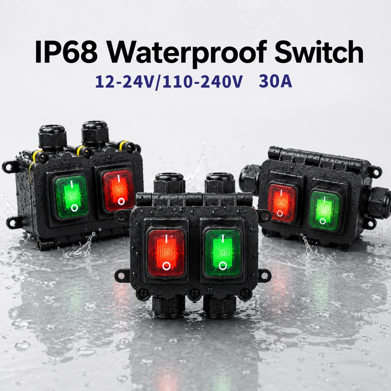 Outdoor Lighting Options - Boîtier d'interrupteur à bascule étanche IP68