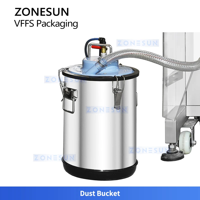 เครื่องบรรจุภัณฑ์อัตโนมัติ ZONESUN ZS-FS06 แบบ VFFS พร้อมเครื่องบรรจุผงแบบ Auger สำหรับผงซักฟอกและผงฆ่าเชื้อ