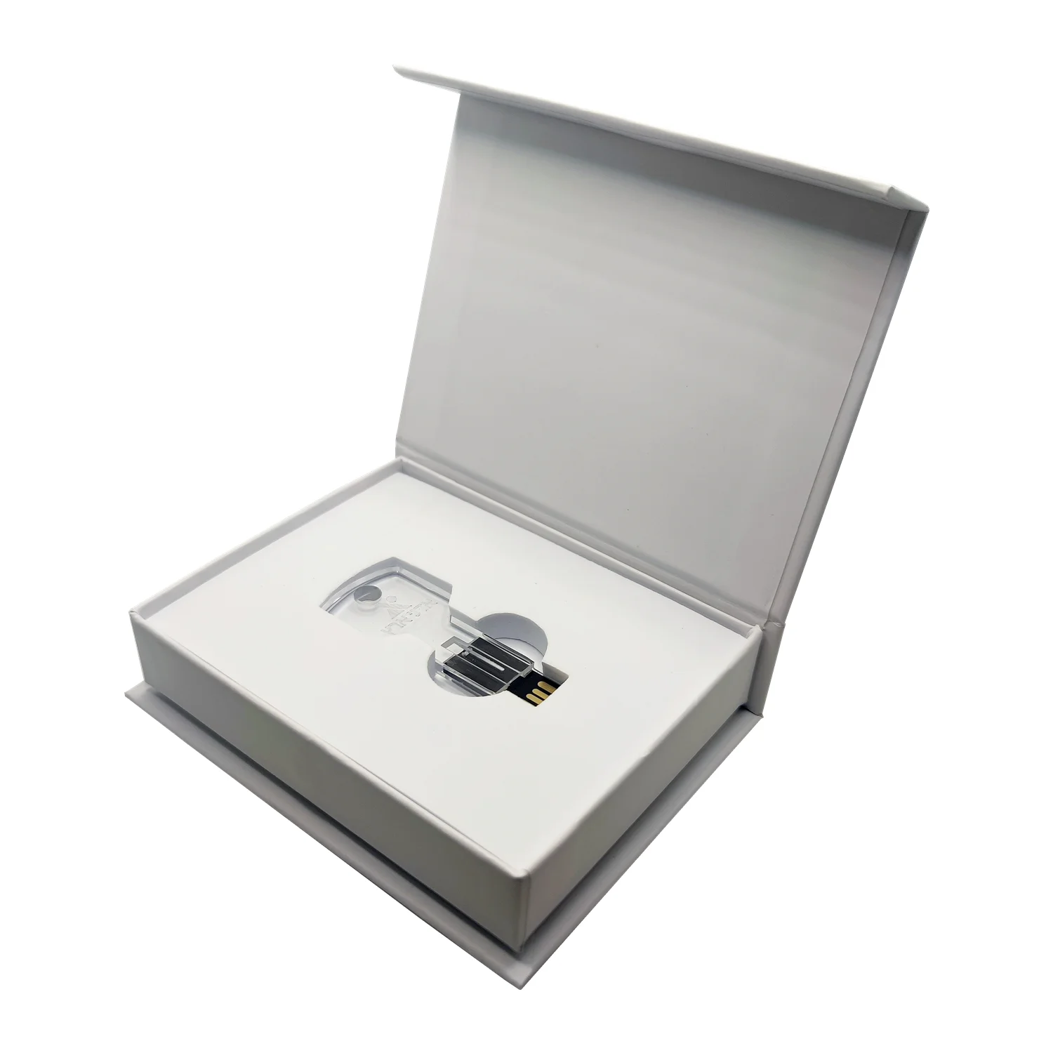 無料カスタムカラー印刷ロゴ入りアクリルキーモデルカラーLEDライトUSB2.0フラッシュドライブ4GB 8GB 16GB 32GB 64GBとホワイトボックス