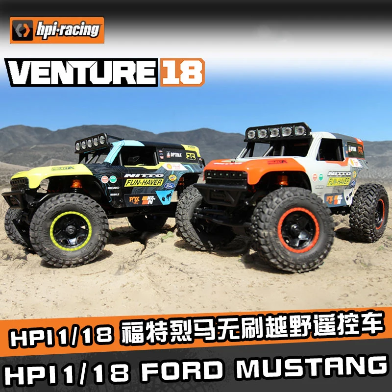 

HPI 1/18 RC electric four-wheel drive climbing car Venture18 U4 FORD BRONCO 4400 Brushed or brushless Remote control boy toy