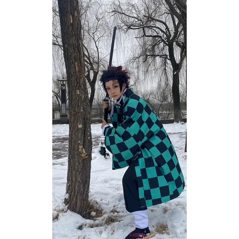 사이애니메 카마도 탄지로 코스프레 의상 귀멸의 칼날 할로윈 코스프레 만화 귀멸의 칼날 의상 어린이 및 성인용 선물