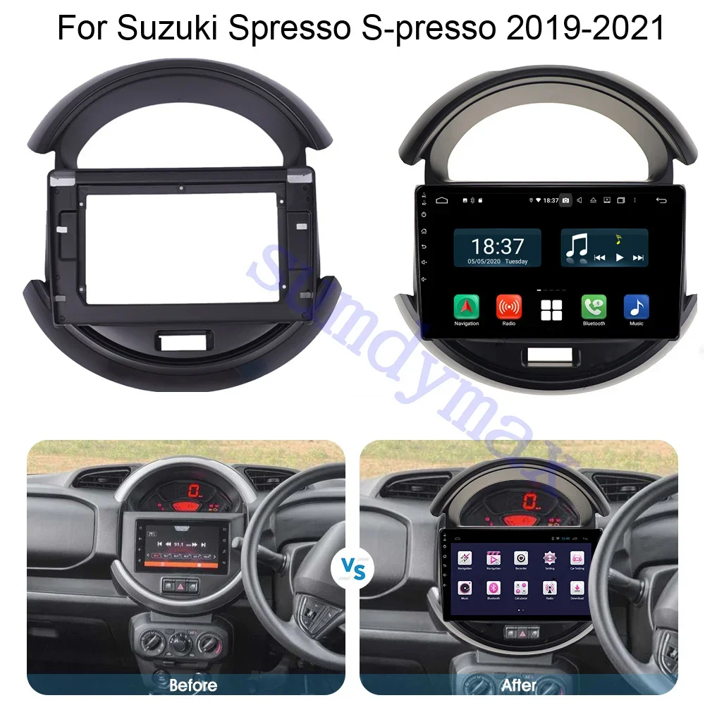 

9 inch Car Fascia Radio Panel for SUZUKI SPRESSO S-PRESSO 2019 2020 big screen 2 Din android Car Radio Fascia frame cable
