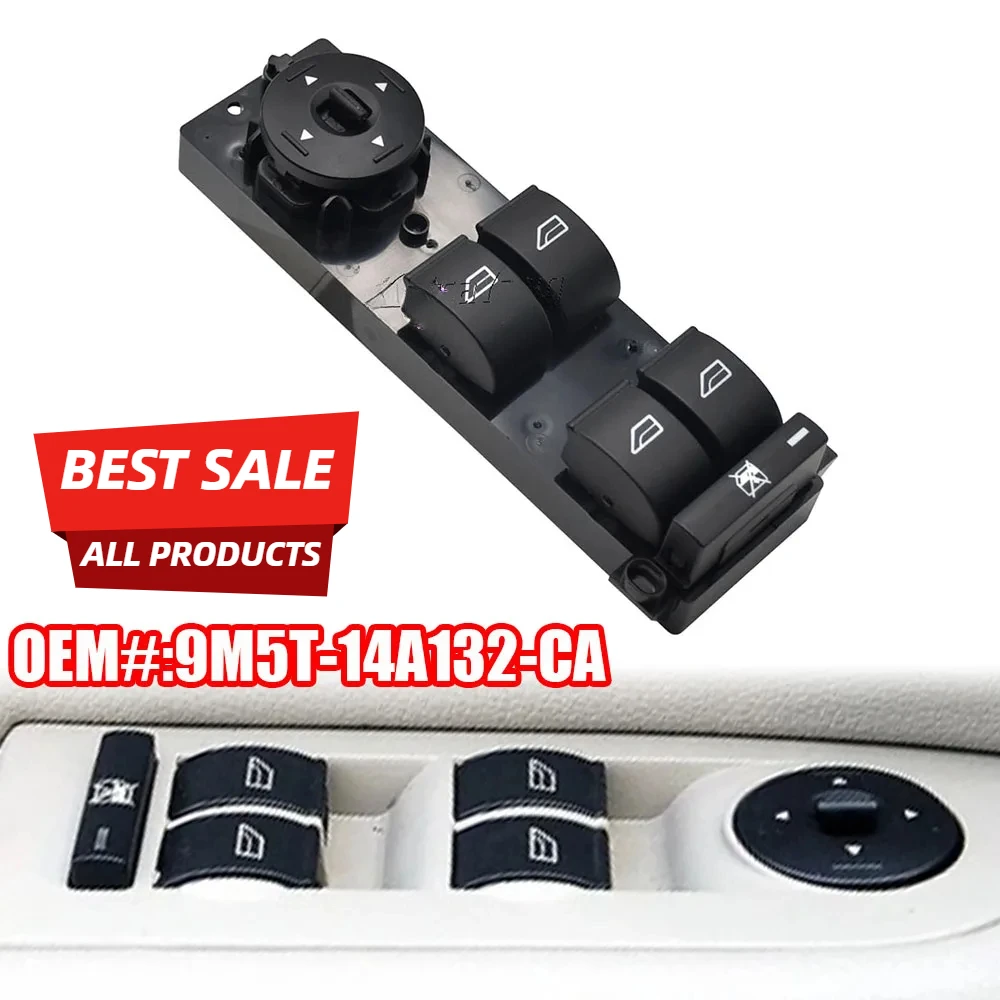 Electric Power Master Window Lifter Switch Button For Ford Focus MK2 C-Max 9M5T-14A132-CA 9M5T14A132CA Car Accessories