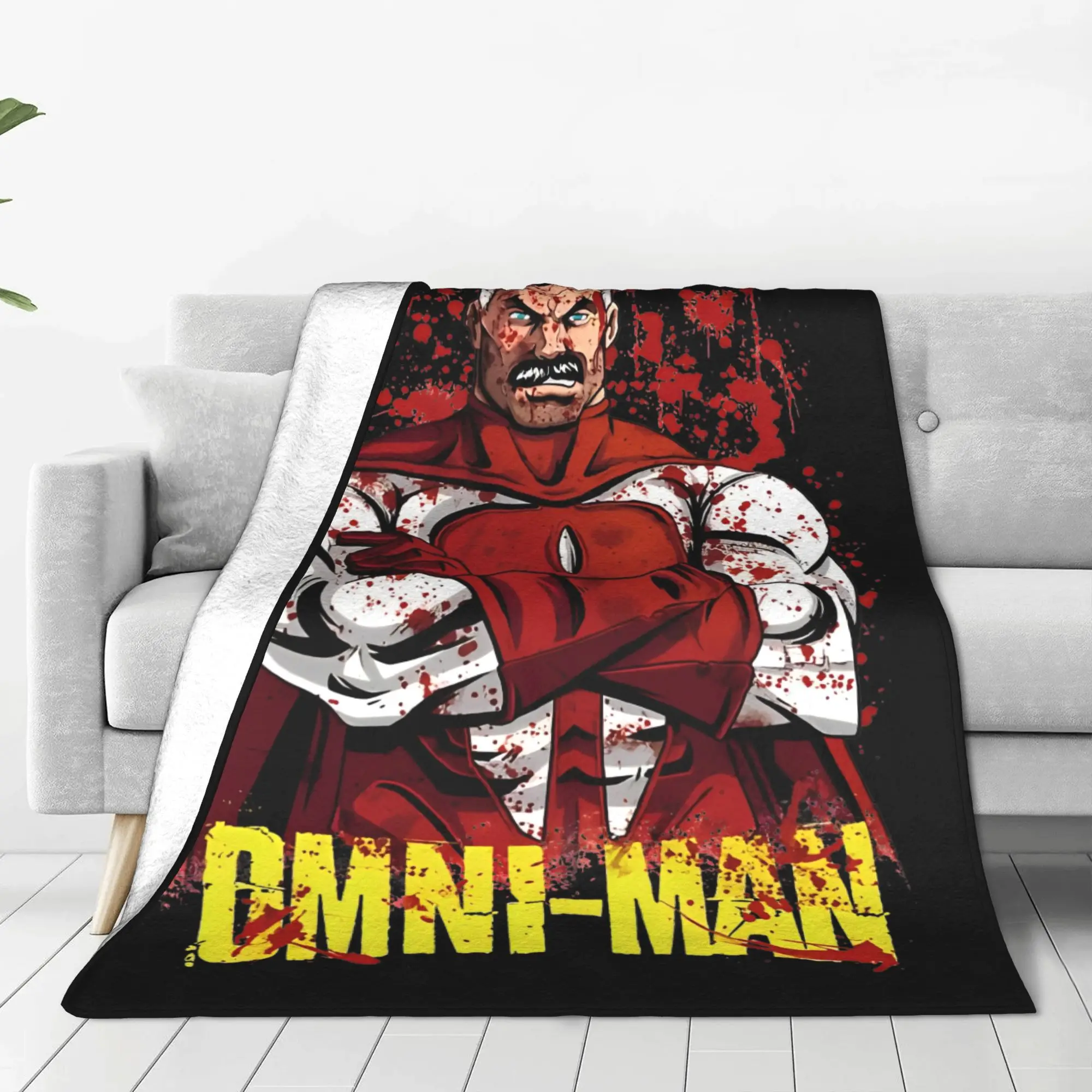 Omni-Ma Invincible  Blankets Flannel  Super Warm Throw Blankets for Home Couch Bed Rug
