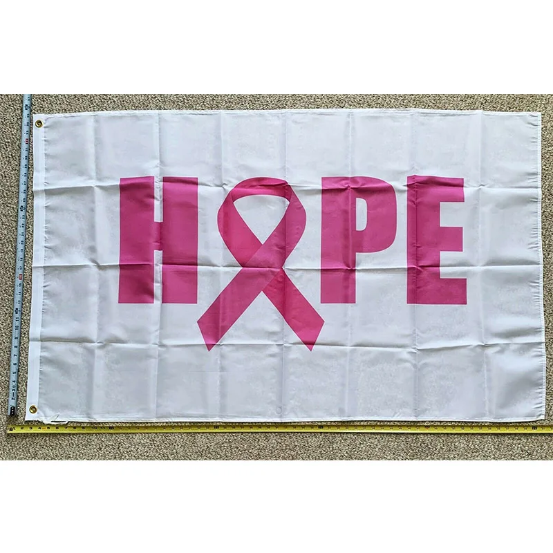 Breast Cancer Flags FREE SHIPPING Hope Pink Ribbon FlagTrump Desantis USA Sign 3x5' Polyester Banners yhx0460