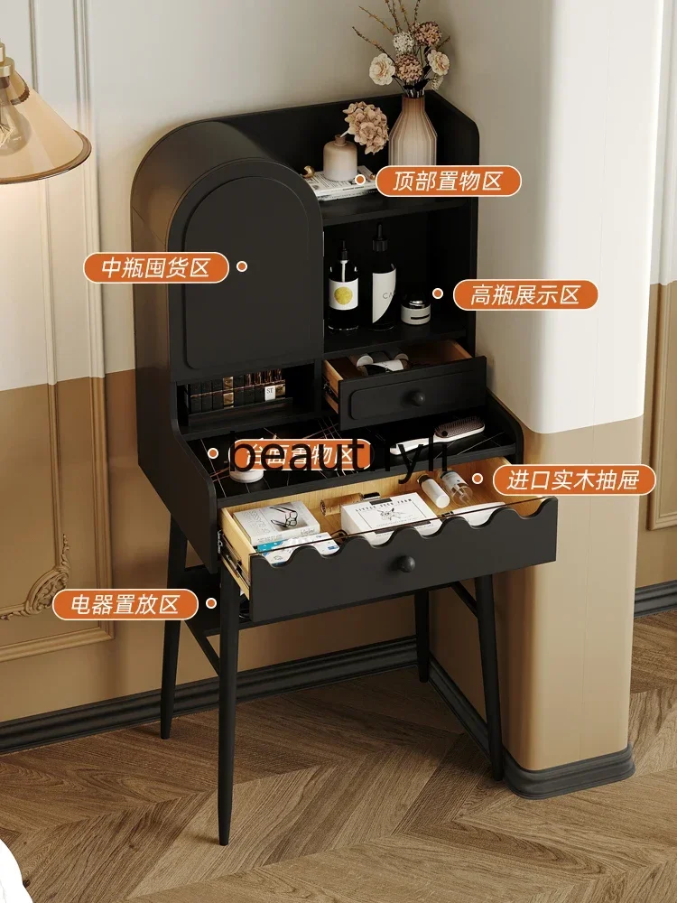 A Dresser storage cabinet integrated 60CM bedroom retro two-in-one desk advanced sense