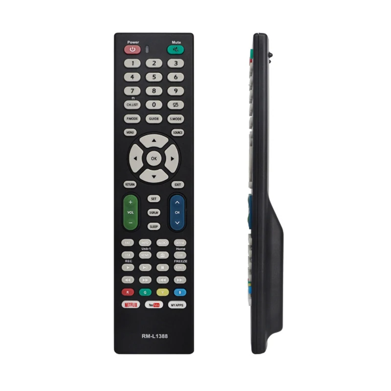 ABS Replacement Television English RM-L1388 LCD Remote Control