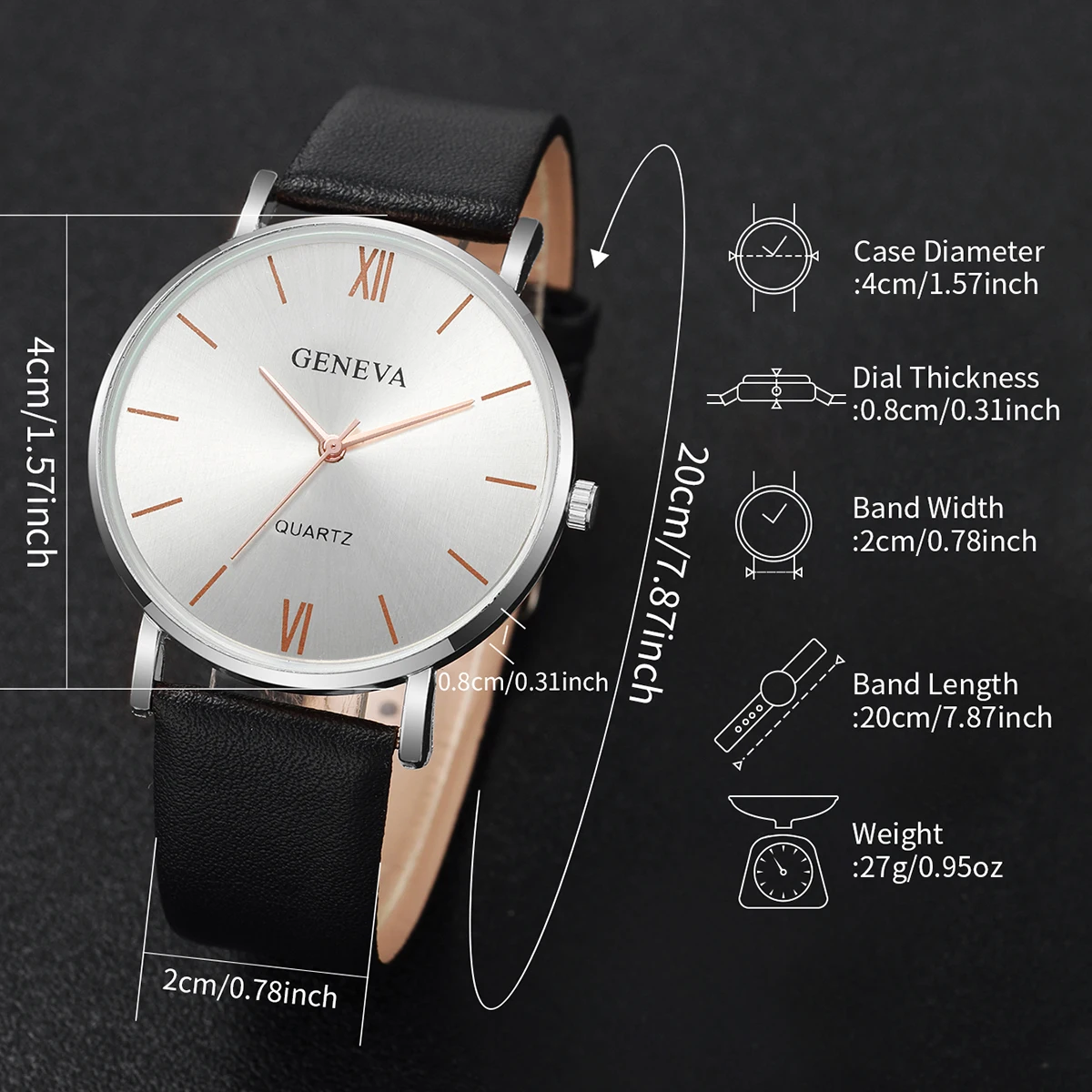 男の子と女の子のための多用途のクォーツ時計セット,カップルのためのトレンディなブレスレット,ロマンチックな愛,カジュアルな革,お祭りの贈り物