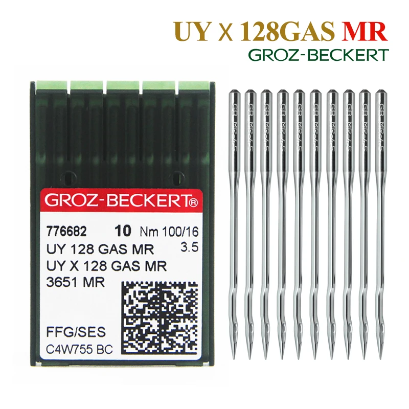 50 PCS UYx128GAS MR Groz-Beckert Sewing Machine Needles For Industrial Coverstitch (Flatlock) Sewing Machine 3651MR