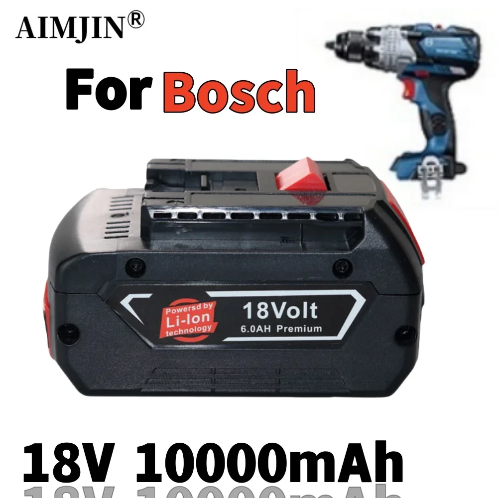 

Bosch 18V 10.0Ah Rechargeable Lithium Battery, for Bosch 18V Power Tool Backup Portable Replacement BAT609