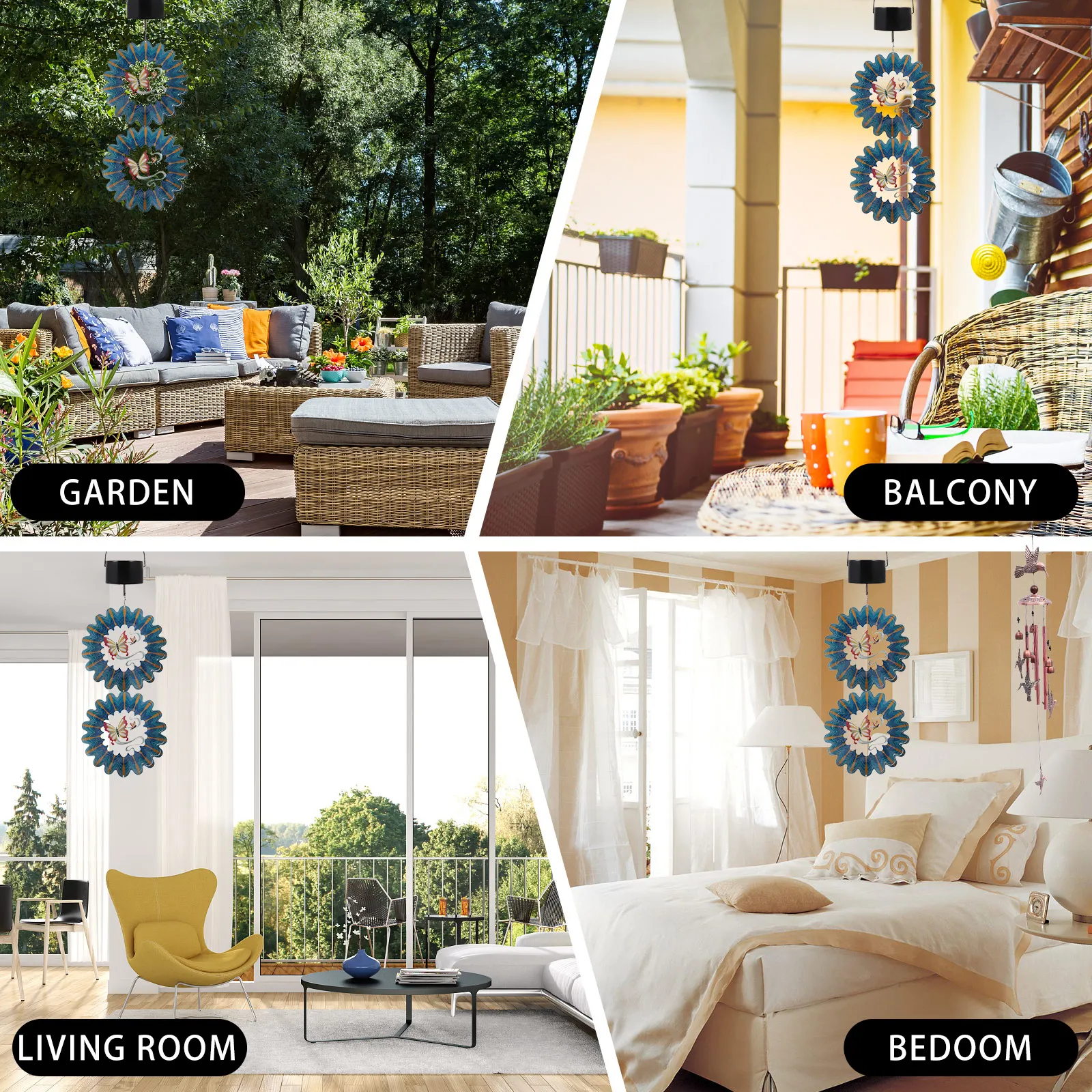 1 قطعة محرك الرنين الدوار قسط المحرك الكهربائي لمنازل الرياح الرياح الدقات في الهواء الطلق الديكور الداخلي سهلة التركيب عيد ميلاد