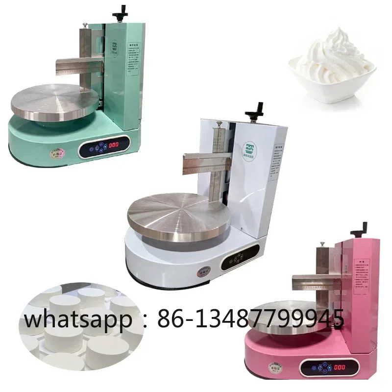 Electric Cream Smearing Machine For Cake Shop Adjustable Speed Baking Equipment Cream Leveling Machine