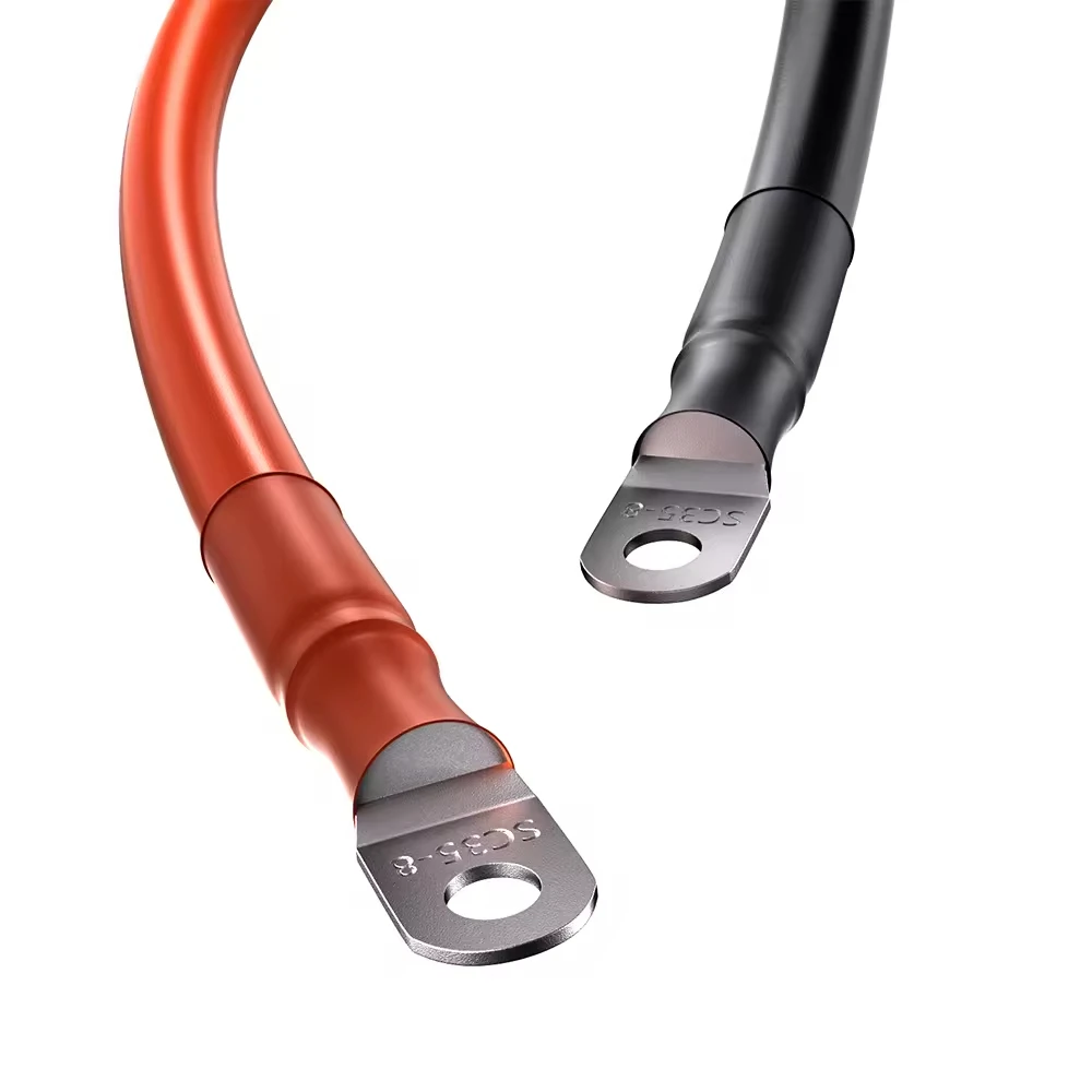 Power Wires Lifepo4 Battery Inverter 200A 35mm Metal 51.2V 300AH Home Appliance 1m Plug Connection Cable