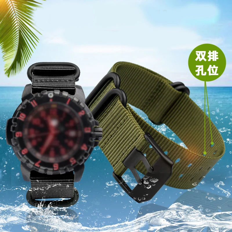 Nylon Watch Strap 22mm 23mm for luminox 3051 3080 3150 8800 watch band Waterproof and sweat resistant watches bracelet