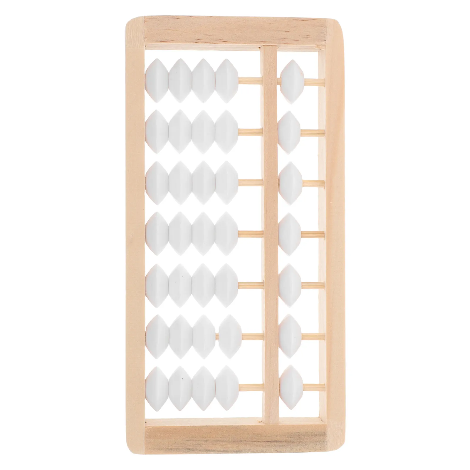 

Mini Wooden Abacus Design Educational Montessori Math Tool Ideal for Baby First Birthday Photo Prop Mini Wooden Abacus