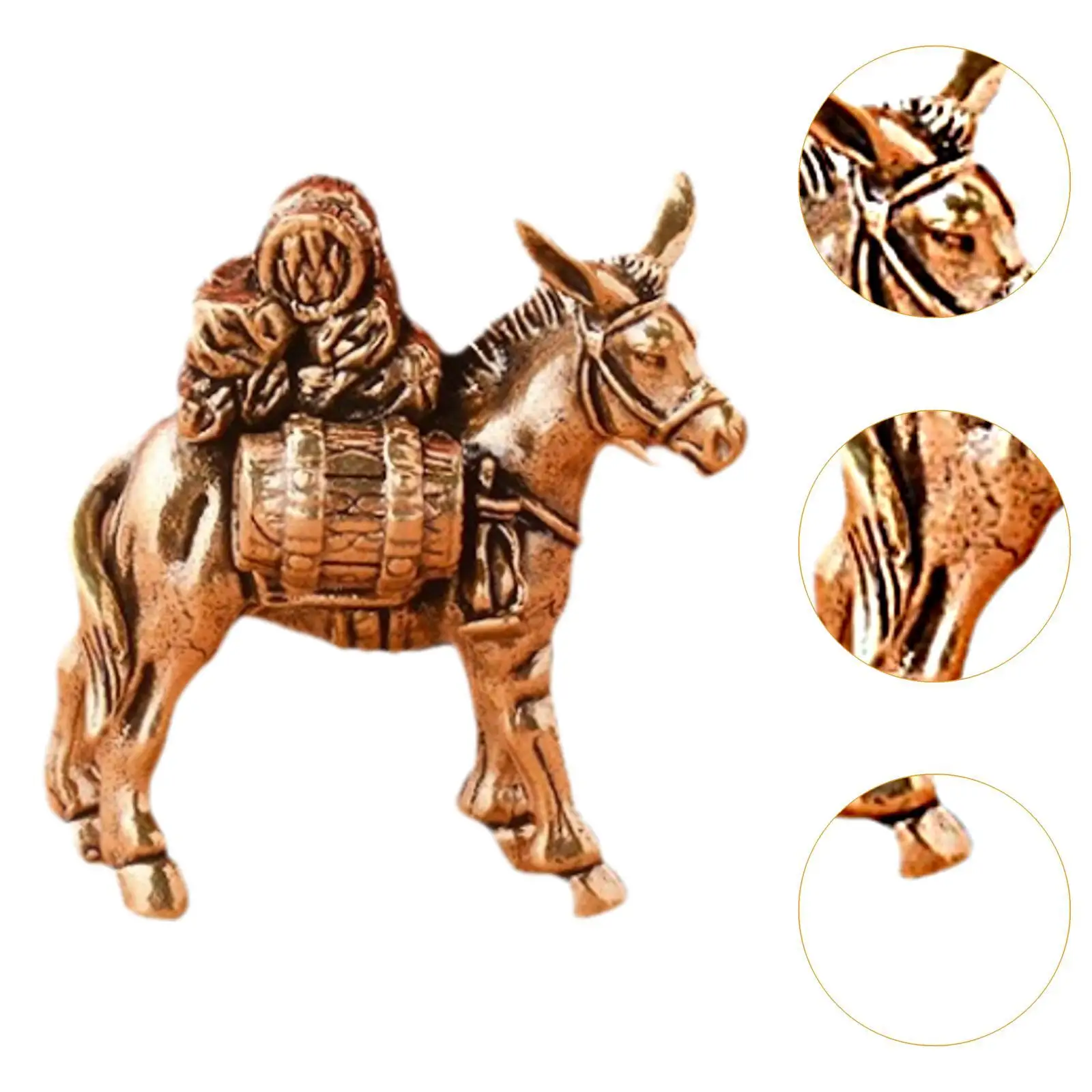 Donkey รูปปั้นประติมากรรมสัตว์ตกแต่งบ้าน Tabletop เครื่องประดับเครื่องประดับ
