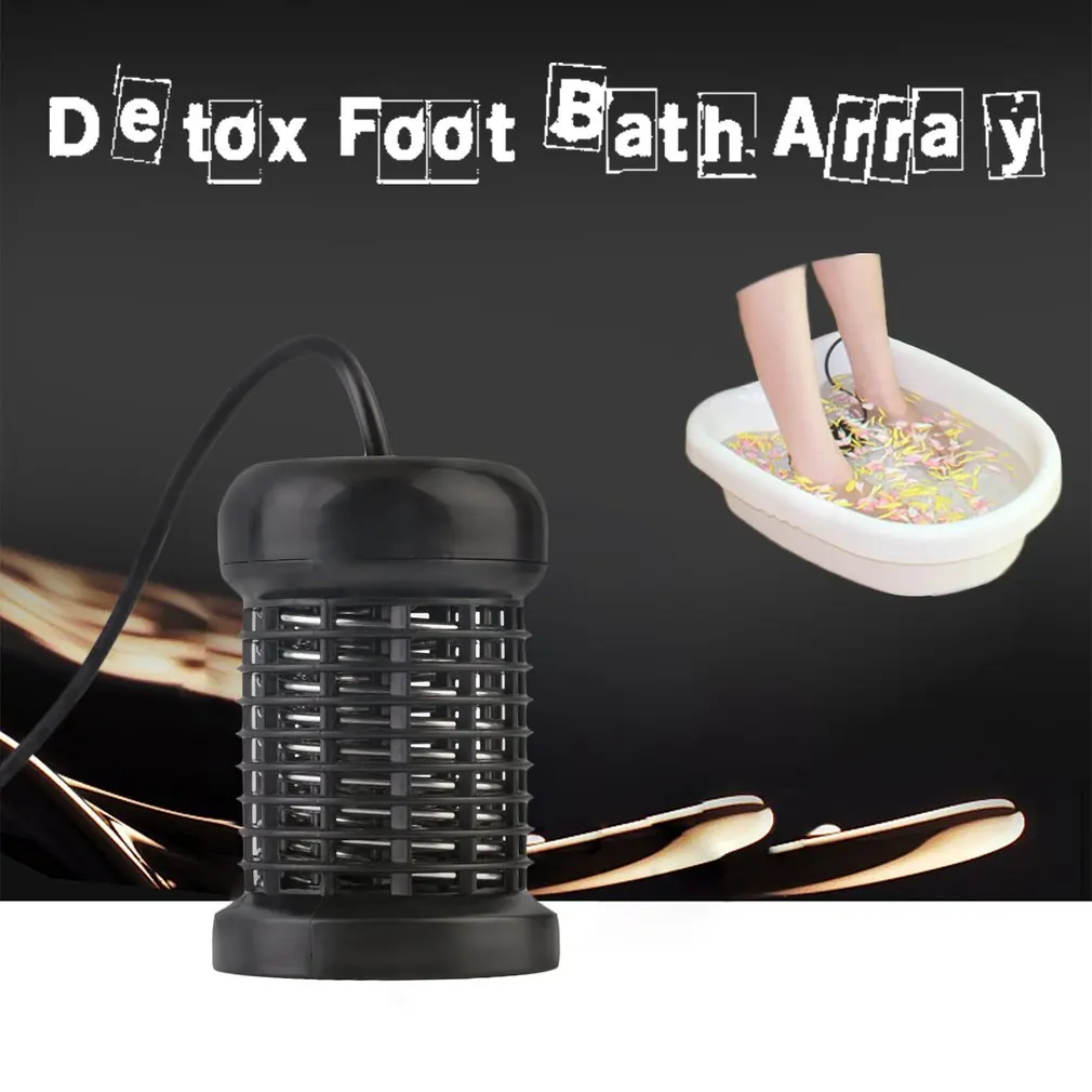 Bain rond détox des pieds, en acier inoxydable, Spa aquatique, outil de soulagement, nettoyage ionique, masseur de douleur, nouveauté