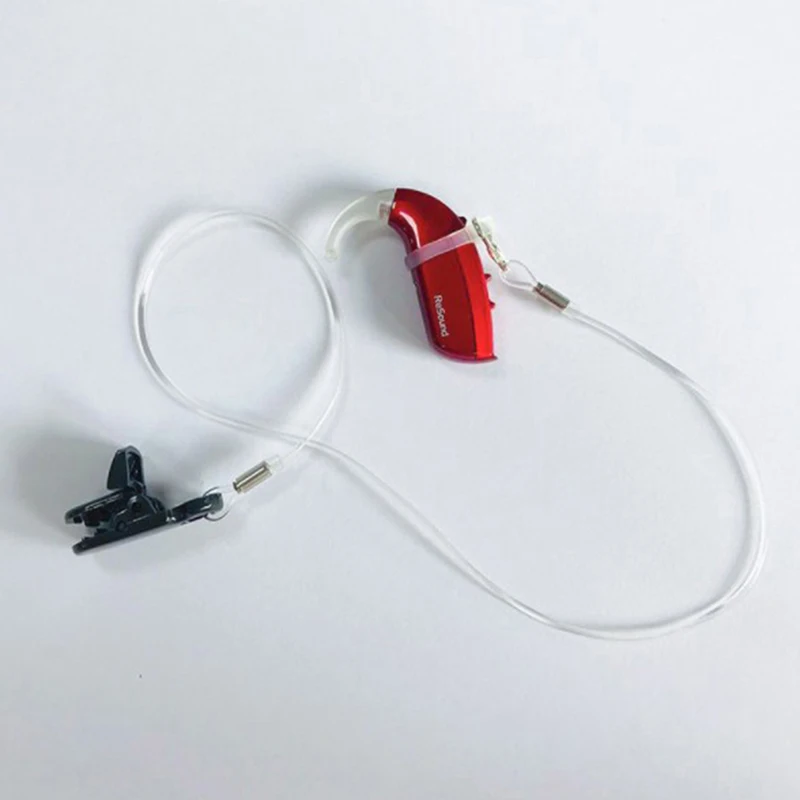 Ear Back Hearing Aid Anti Loss Hanging Rope Children Elder Invisible Single Ear Double Ear Protective Cover Transparent Elastic