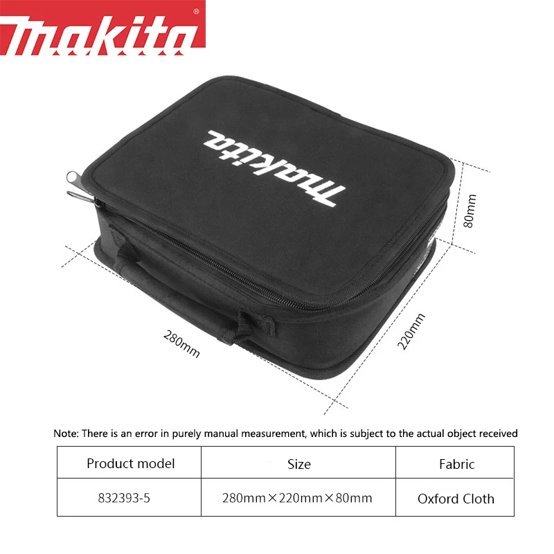 Makita Tool Bag Oxford Cloth Multifunctional Wearproof Portable Thickening Tool Kit 832393-5