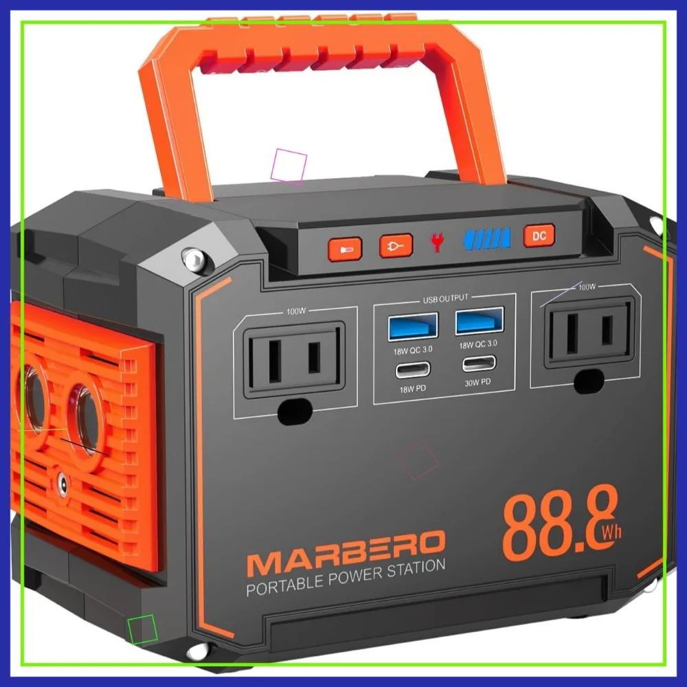 

Портативная электростанция 88,8 Втч с переменным током и USB-C мощностью 150 Вт для кемпинга, пеших прогулок, автофургонов и экстренного резервного копирования
