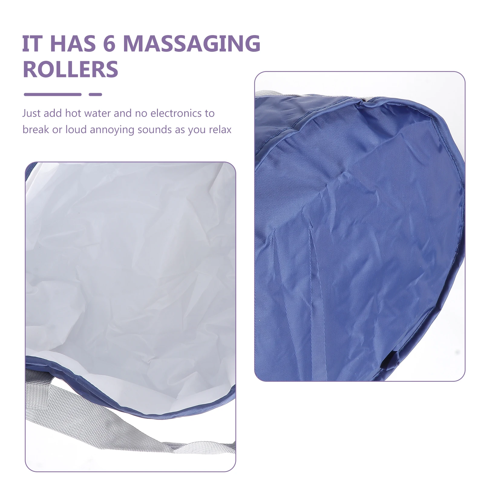 

1pc Foldable Foot Basin Double Layer Waterproof Portable Foot Bath Tub With Storage Bag For Travel Camping Outdoor Use