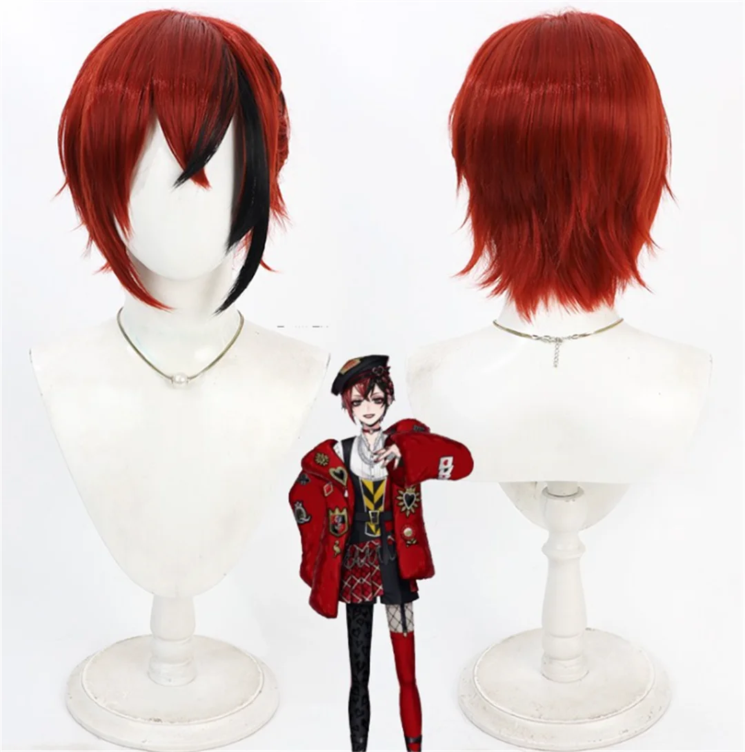 

Cosplay Twisted Wonderland Riddle Rosehearts Mermaid Wig Anime and game party character short wig