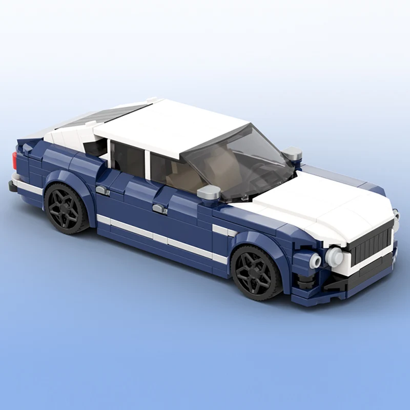 Speed Racing Car Model MOC Building Bricks Flying Spur Mulliner W12 Modular Technology Children Holiday Gifts Assemble Toys Suit