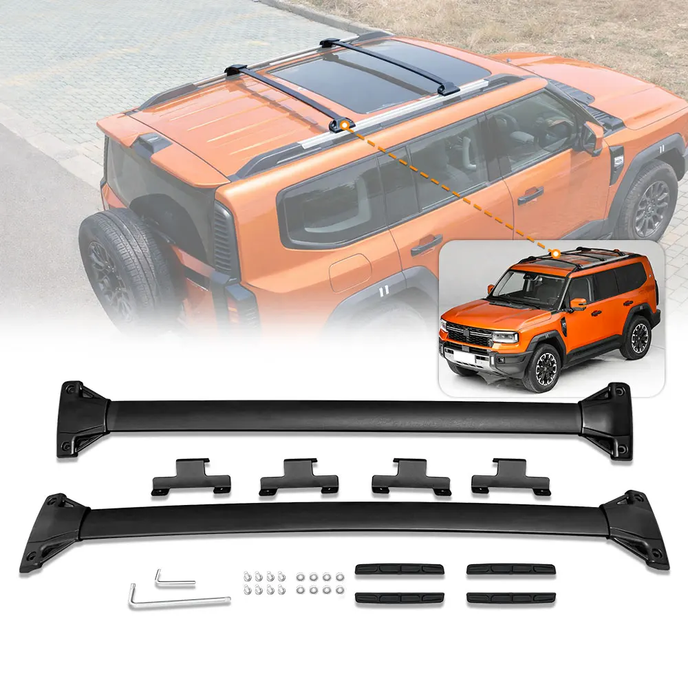 

2Pcs Aluminum Alloy Roof Rail Rack Cross Bar Crossbar Fits for Chery Jetour G700 2025 2026 Rooftop Cargo Carrier