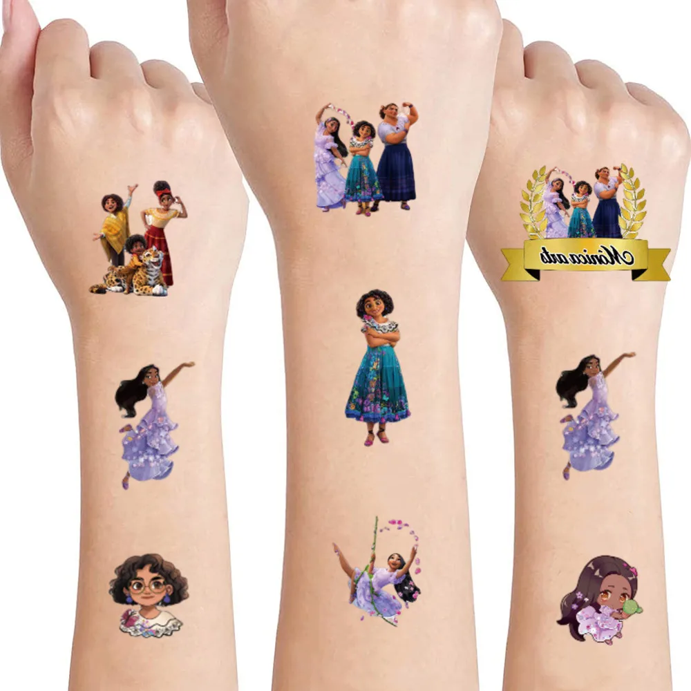 Оригинальные водостойкие тату-наклейки «Изабелла», с мультяшным принтом Оригинальные водостойкие тату-наклейки «Изабелла», с мультяшным принтом