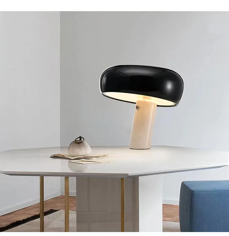 Original brand new！Hot Modern luxury decorative Snoopy Mushroom Marble table Lamp nordic Desk Light La·mpe D·e Ta·ble for Hotel