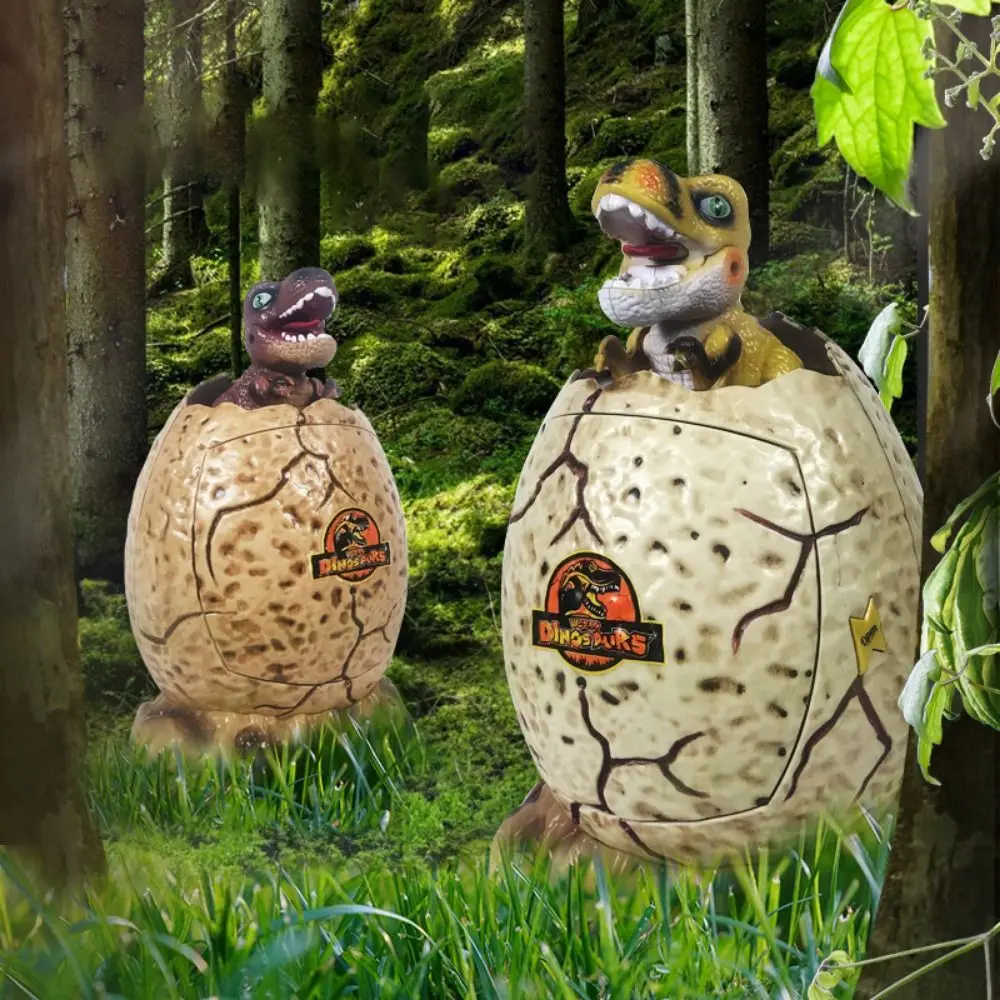 

Funny Cartoon Dinosaur Egg Piggy Bank Cute Safety Dinosaur Model Ornaments Automatic Desktop Password Toy Children's Gift