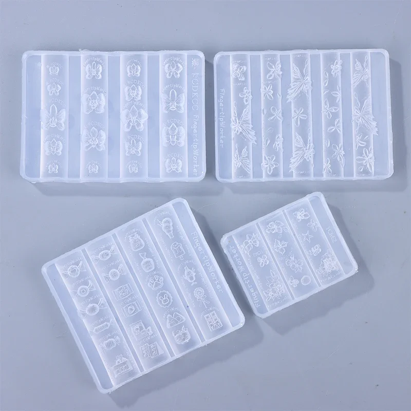 1個 デザート アイスクリーム 蝶 花 3D シリコンモールド ウィング ネイルアート デコ シリコン装飾 ハート ネイルアート テンプレート ネイルモールド