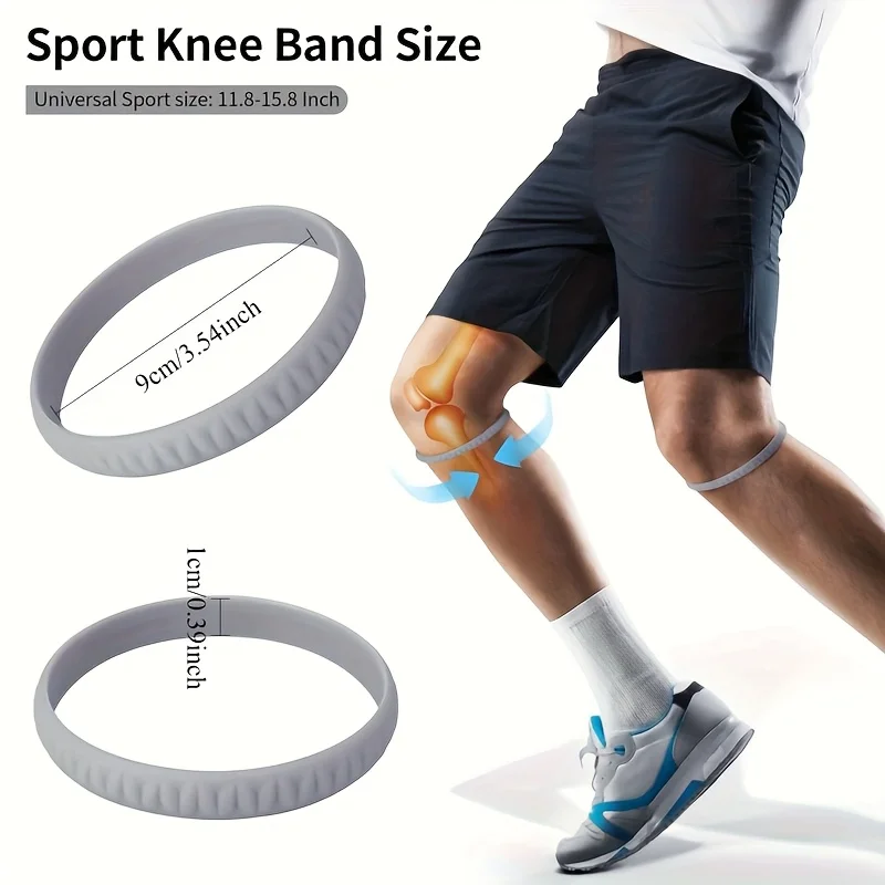 Silicone Patella Strap for Running and Sports