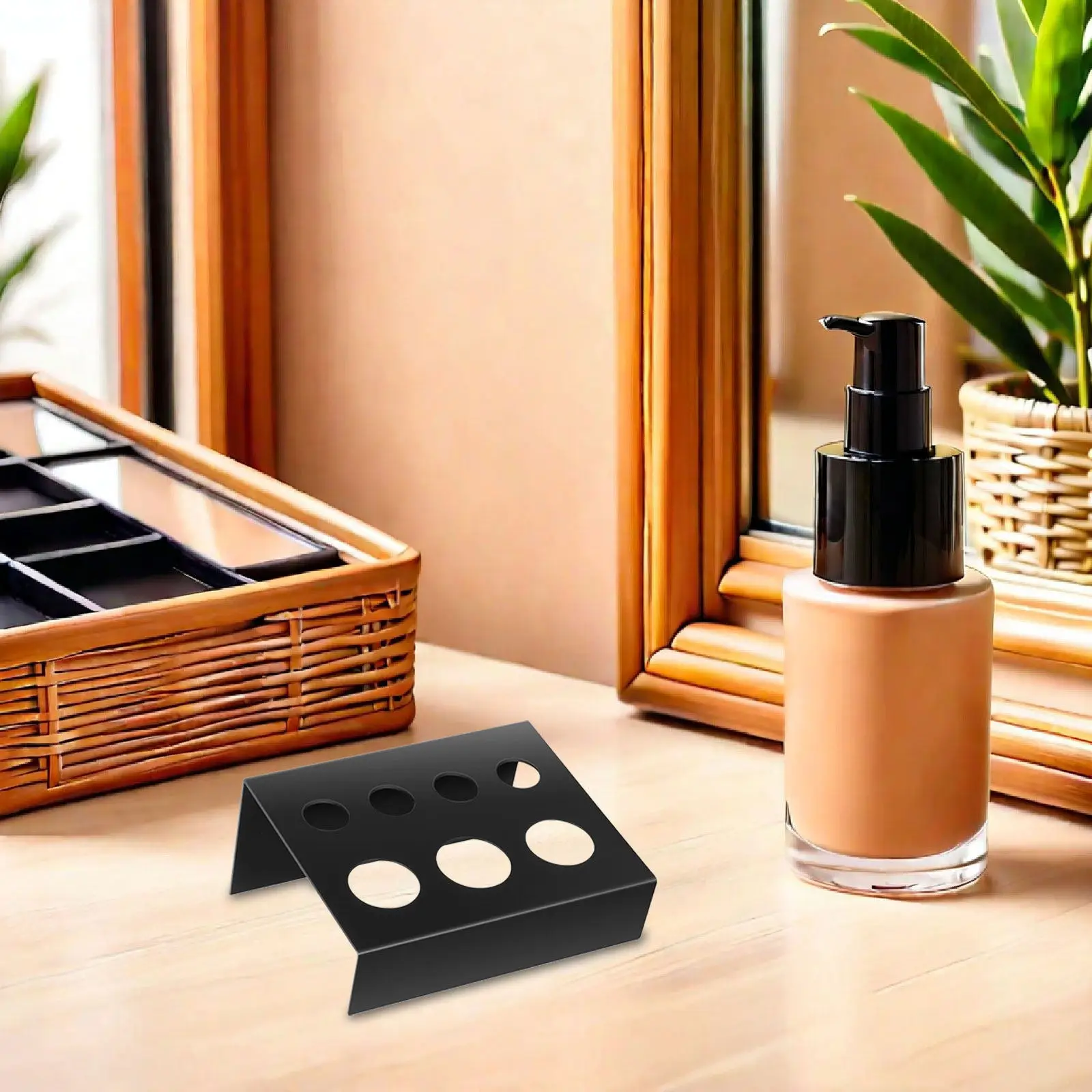 

5Pcs Tattoo Pigment Cup Organizer Iron 7-Slot Ink Holder Rack Color Mixing Stand Makeup Tools Ink Cup Storage Stand