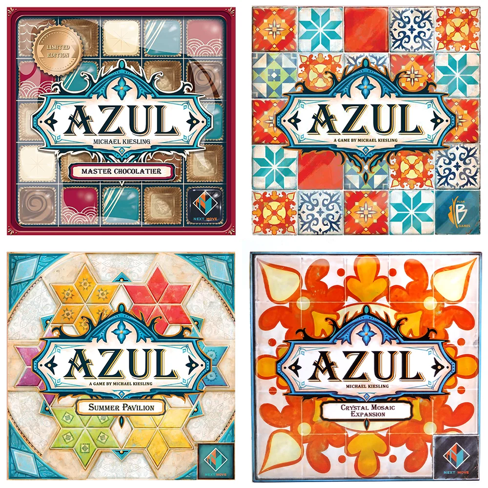 Azul Board Game Strategic Tile-Placement Game for Family Fun Summer Pavilion Azul Master Chocolatier Crystal Mosaic Mini