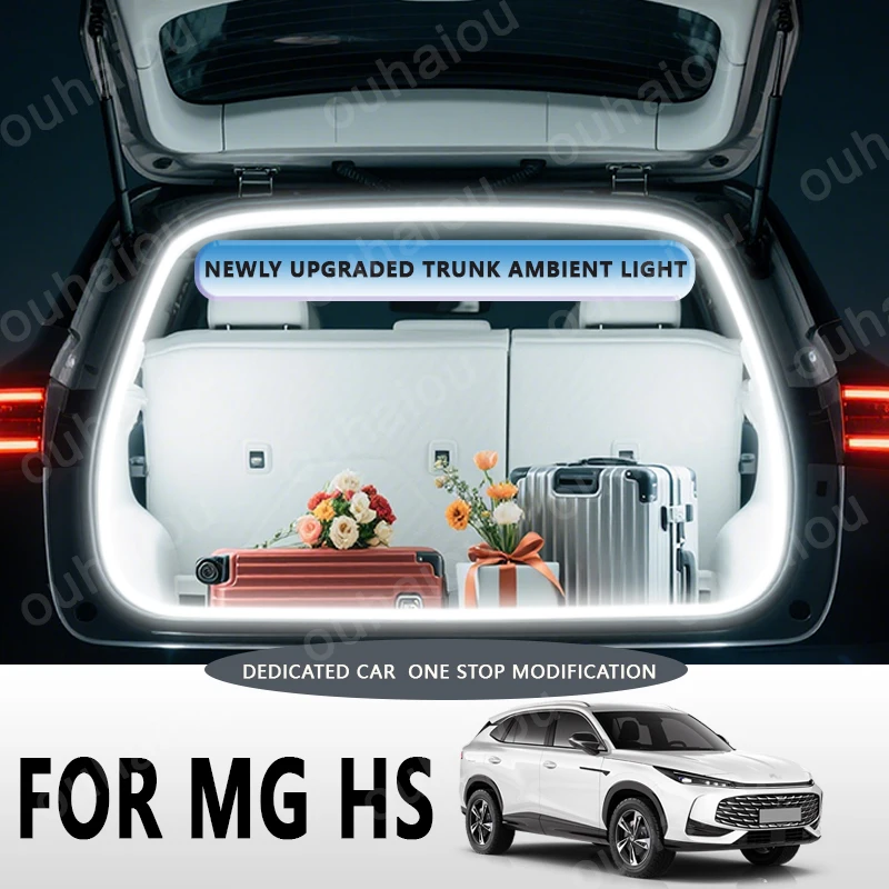 

For MG HS trunk light modification light Atmosphere lights White warm white Rear Trunk LED Light Bar