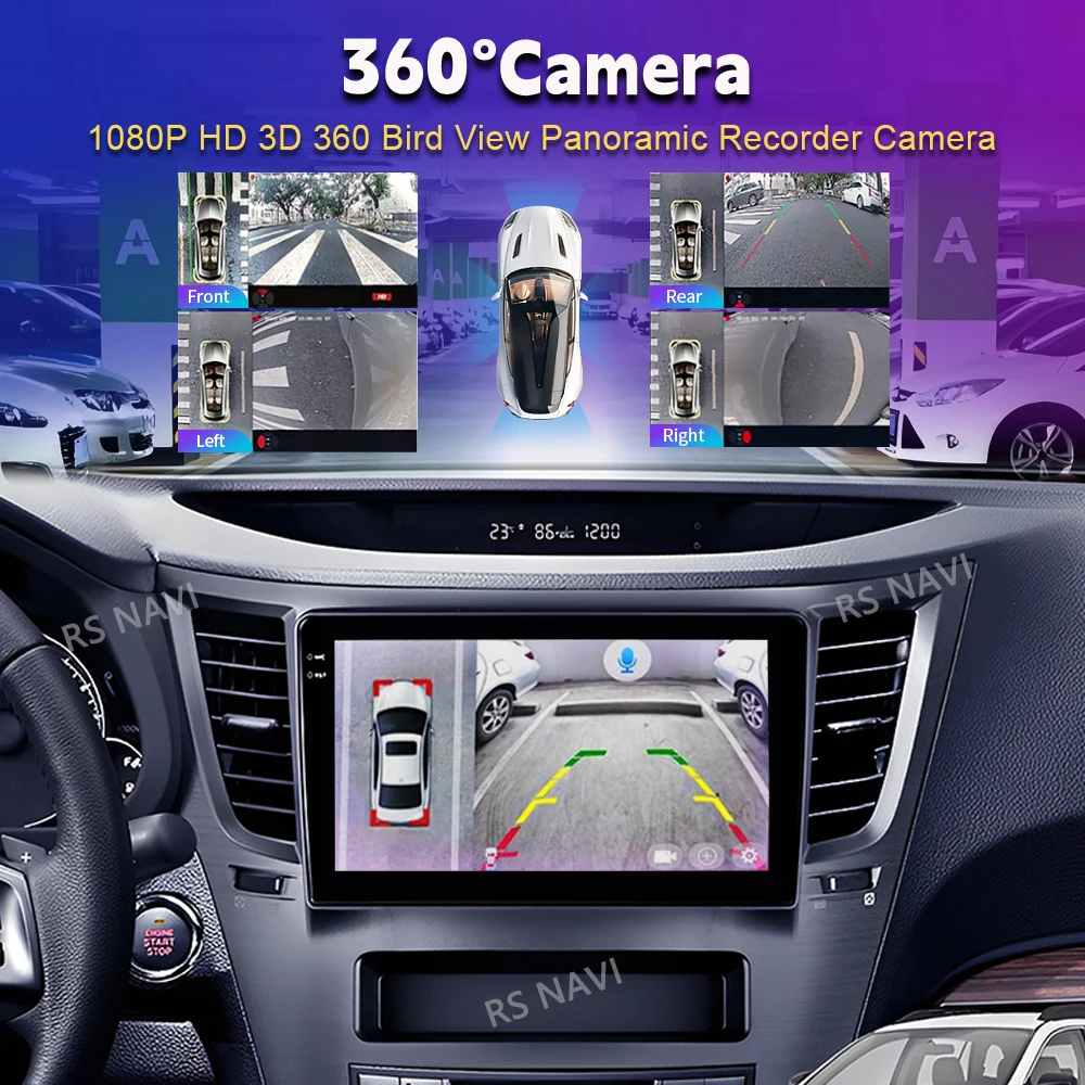 Android 16 Carplay Car Radio Multimedia Player For Subaru Outback 4 BR Legacy 5 2009 - 2014 LHD Auto Autoradio Stereo Head Unit