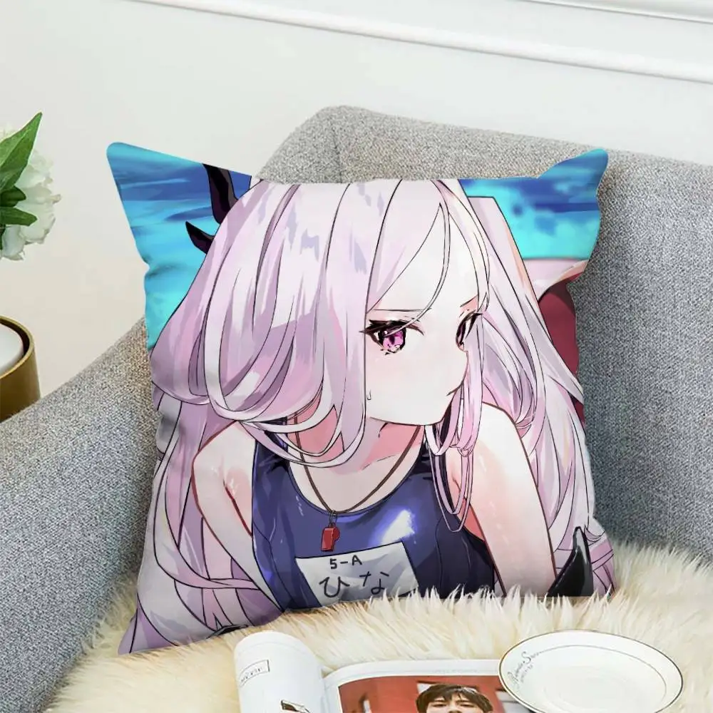 

Blue Archive Pillow Case Pillowcase Double-Sided Printing Cushion Cover 45x45 Decorative Cushions Sofa Soft Home Decor Pillow Co