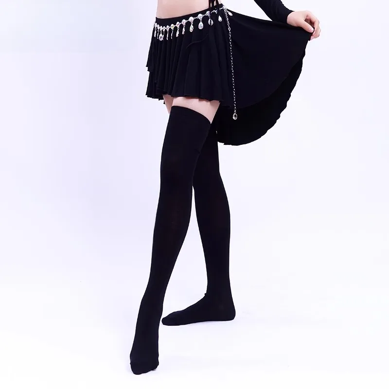 Costumes de danse du ventre personnalisés, chaussettes chaudes, genouillères, style long pour femmes, sac au-dessus du genou, chaussettes de pied, exercices de base antidérapants