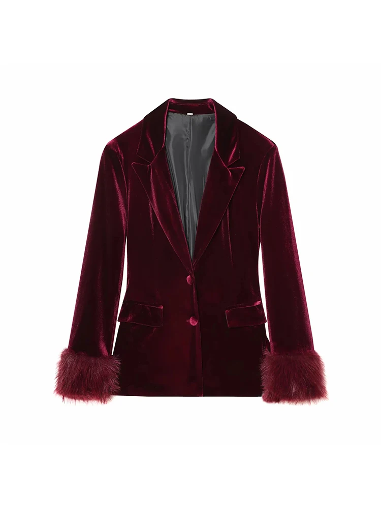 Women Fashion Ruffled Layered Single Breasted Decoration Solid Casual Shirt+High Waist Zipper Pocket Loose Slim Trousers Suit