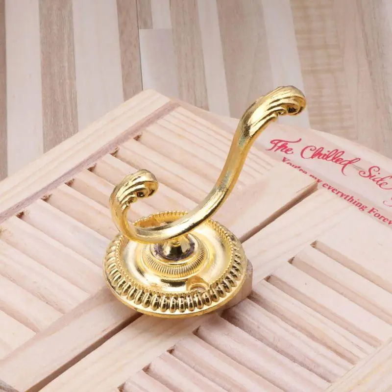 103C สังกะสีอัลลอยด์แขวนหมวก Coat Hooks โบราณแขวน Up & Down Double-hook Heavy Duty Robe ผู้ถือ Rustic farmhouse Decor